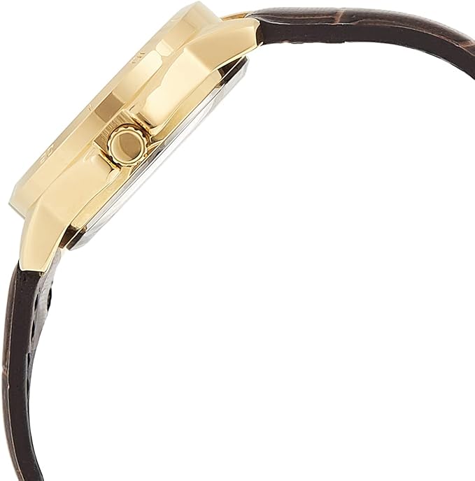 Men's Water Resistant Analog Watch MTP-V004GL-9AUDF - 42 mm - Brown