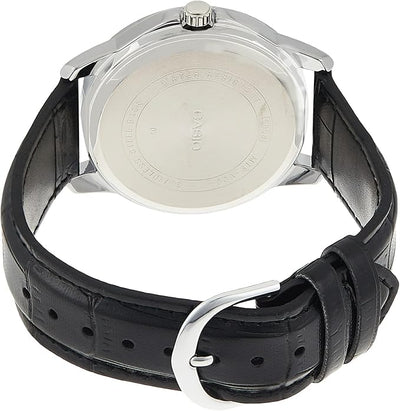 Casio - Watch For Men Black Dial Leather Band - MTP-V004L-1A
